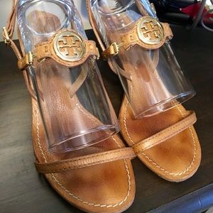 Tory Burch Mira Kitten Heel Sandal Size 8 1/2
